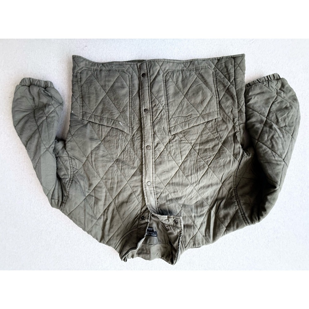 Social Standard by Sanctuary Olive Green Quilted Snap Front Jacket XXL XJ9190E1S